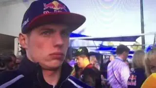 Interview Max Verstappen after race Australia F1 2016 (Dutch)