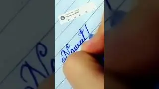 Navreet kaur in cursive writing #sanahandwritting #shortsvideo #cursivehandwritting #viralshort#name