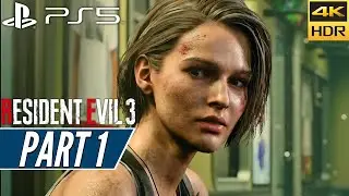 RESIDENT EVIL 3 REMAKE (PS5) Walkthrough Gameplay PART 1 [4K 60FPS HDR] - No Commentary