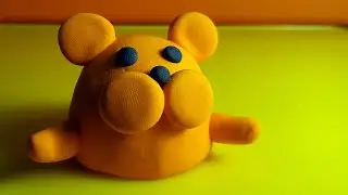 Хомяк из пластилина. Лепим хомячка из воздушного пластилина видео.