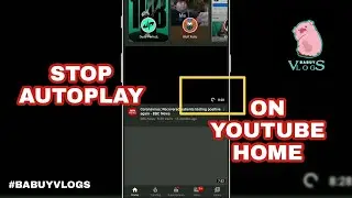 Youtube Autoplay on  Home | How to MUTE IT - 2020