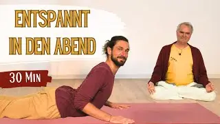 Ruhig und gemütlich: 30 Min Yoga am Abend 🌜 für Anfängerinnen und Mittelstufe mit Sukadev