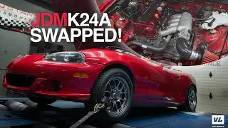 K Swapped Mazda Miata rips dyno