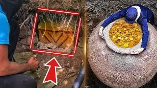 We found a big treasure chest. Incredible treasure hunt with metal detector!