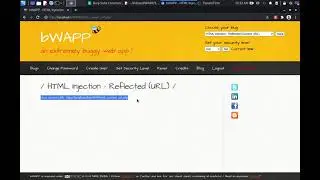 bWAPP HTML Injection   Reflected Current URL Low   Security Level