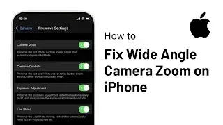 Fix Wide Angle Camera Zoom not Working on iPhone