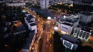 Калининград,вечер,Площадь Победы