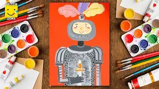 Как нарисовать РЫЦАРЯ/ Уроки рисования для мальчиков/ Рисуем дома