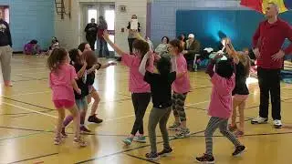 Lillian scores three times in her first grade basketball game