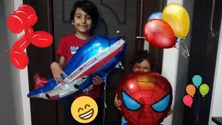 Örümcek Adam Uçan Balonumuz Uçağa Bindi Bizden Kaçtı Uçak Uçan Balon Tavana Kaçtı