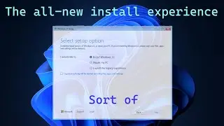 The all-new Windows installer experience... sort of
