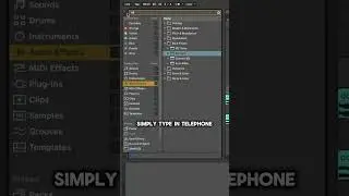 How to make phone vocal filter effect in Ableton