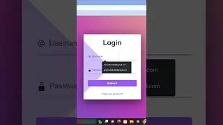 login form Using HTML & CSS JavaScript Transparent Login form | 