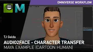 Character Transfer: Maya Workflow Example in Omniverse Audio2Face