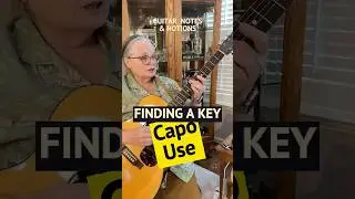 Find The KEY Using a CAPO ** Easy & Fast Method For G & C Shapes   (Audigo recorded)  #guitar