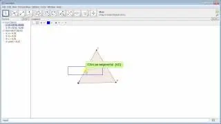 GeoGebra-Construcţia triunghiului echilateral