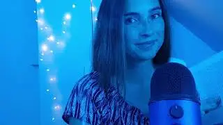 ASMR | COZY BLUE | Page Turning w/ Finger Licking