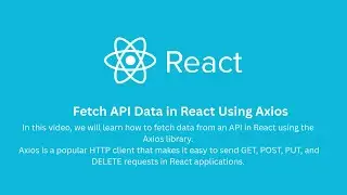 Fetch API Data in React Using Axios | Complete Beginner Tutorial