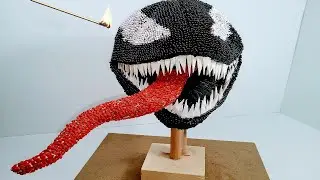 VENOM 3D SKULL Match Chain Reaction Amazing Fire Art Domino