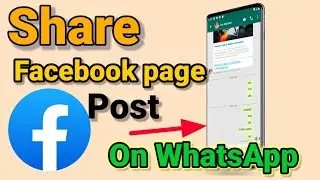 How to share facebook page post on whats App 2022। Bengali