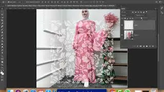 Fashion Designing Using Photoshop |  Replace Texture on Female Model Dress