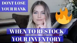 GOING OUT OF STOCK? When To RESTOCK Your AMAZON FInventory without losing BSR FIRST PAGE RANKINGBA