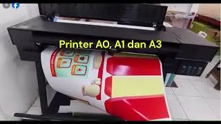 HP T858 Designjet Cetak Stiker Vinyl Gloss