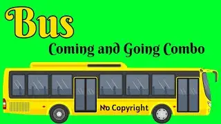 Bus move 3d Green Screen || Big Bug Green Screen Video 1080p Hd