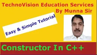 Constructor in C++(Explanation in both language English & Hindi with Example)