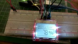 Arduino Tutorial: Using the Soil Moisture Sensor along with a Nokia 5110 LCD display
