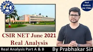 CSIR NET June 2021 | All questions of Real Analysis and its solution By Prabhakar Sir & Vanita Ma'am