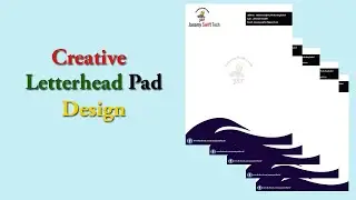 Photoshop Tutorial: How to Make Letterhead Pad Design in Photoshop cs6