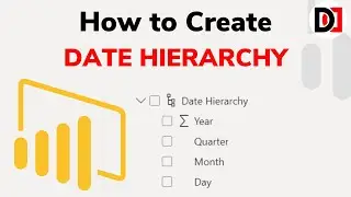 How to Create Date Hierarchy in Power BI in HINDI | Data Hierarchy in Power BI Dashboard | DevDuniya