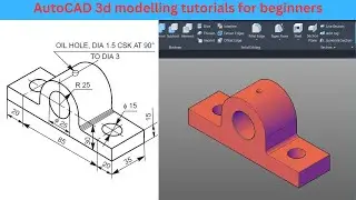 AutoCAD 2024 3d modeling tutorial part-1