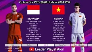 Option File PES 2020 Update 2024 V3 PS4
