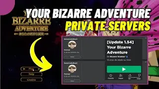 Your Bizarre Adventure Free Private Server - YBA FREE PRIVATE SERVER *VIP SERVERS - JULY 2023 *