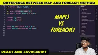 Difference between map and foreach method || Map and Foreach method || JavaScript and ReactJS
