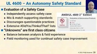L128 20 UL 4600    An Autonomy Safety Standard