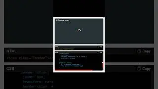 HTML | CSS | Loader Animation | Interactive Component | UI design | 