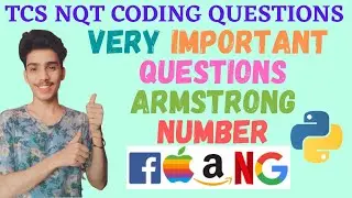 TCS NQT - Very Important Coding Question | Previous Year TCS NQT Coding Questions in C++ and Python