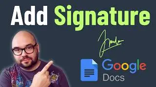 How to Insert Signature in Google Docs