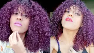 PINTEI O CABELO DE ROXO COM VIOLETA GENCIANA