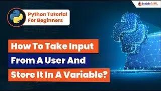 How To Take Input From A User And Store It In A Variable? | Python Tutorial | InsideAIML