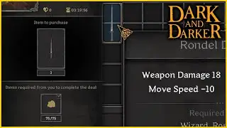 The 75 Gold Grey Rondel Dagger | Dark and Darker