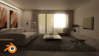 Quick Realistic Interior in Blender - Timelapse