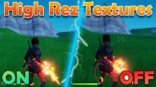 HIGH-REZ TEXTURES (Fortnite's Newest Setting) *FPS BOOST* SEASON 4