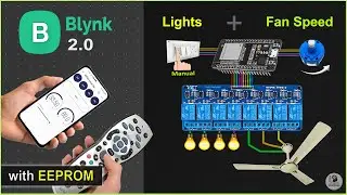 The SMARTEST Home Automation System 😎😎 with FAN Speed Control using ESP32 Blynk | IoT Project 2022