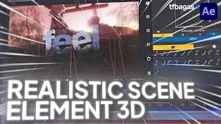 How to Create Realistic 3D Scene with Element 3D in After Effects | Advanced After Effects Tutorial