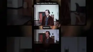 The shining open matte comparison #film #theshining #35mm#stevenking