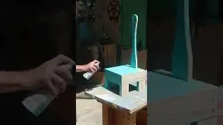 a blue step stool